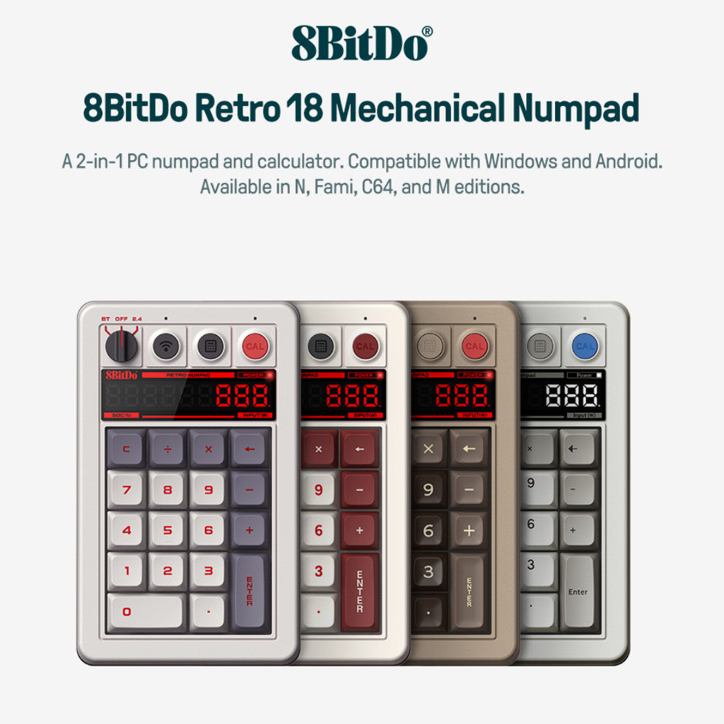 8BitDo Retro 18 Mechanical Numpad: A Retro-Inspired Gaming Essential