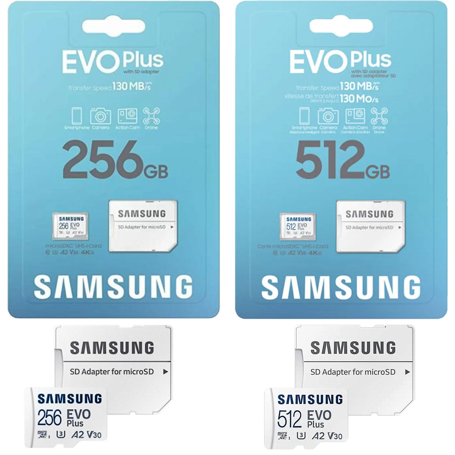 SAMSUNG - Carte microSDXC Evo Plus 512 GB SAMSUNG