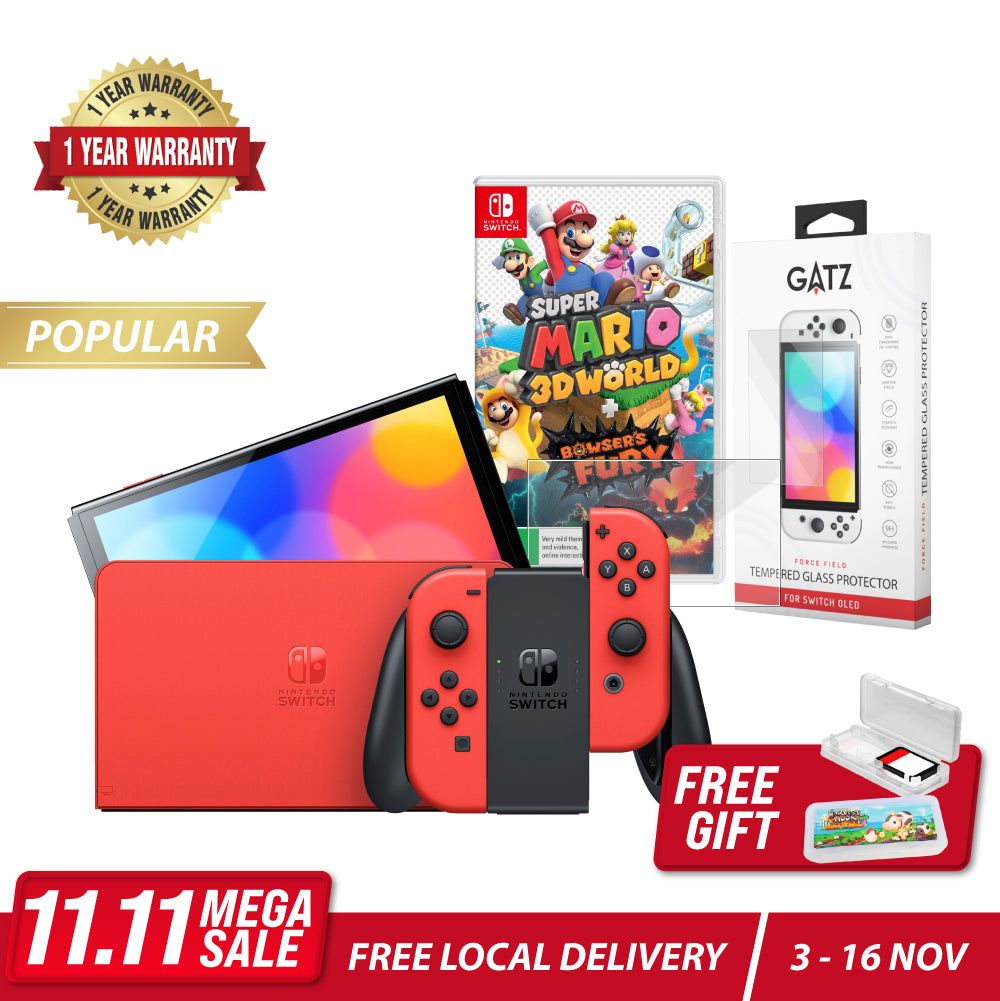 Nintendo Switch - OLED Model - Mario Red Edition Bundle