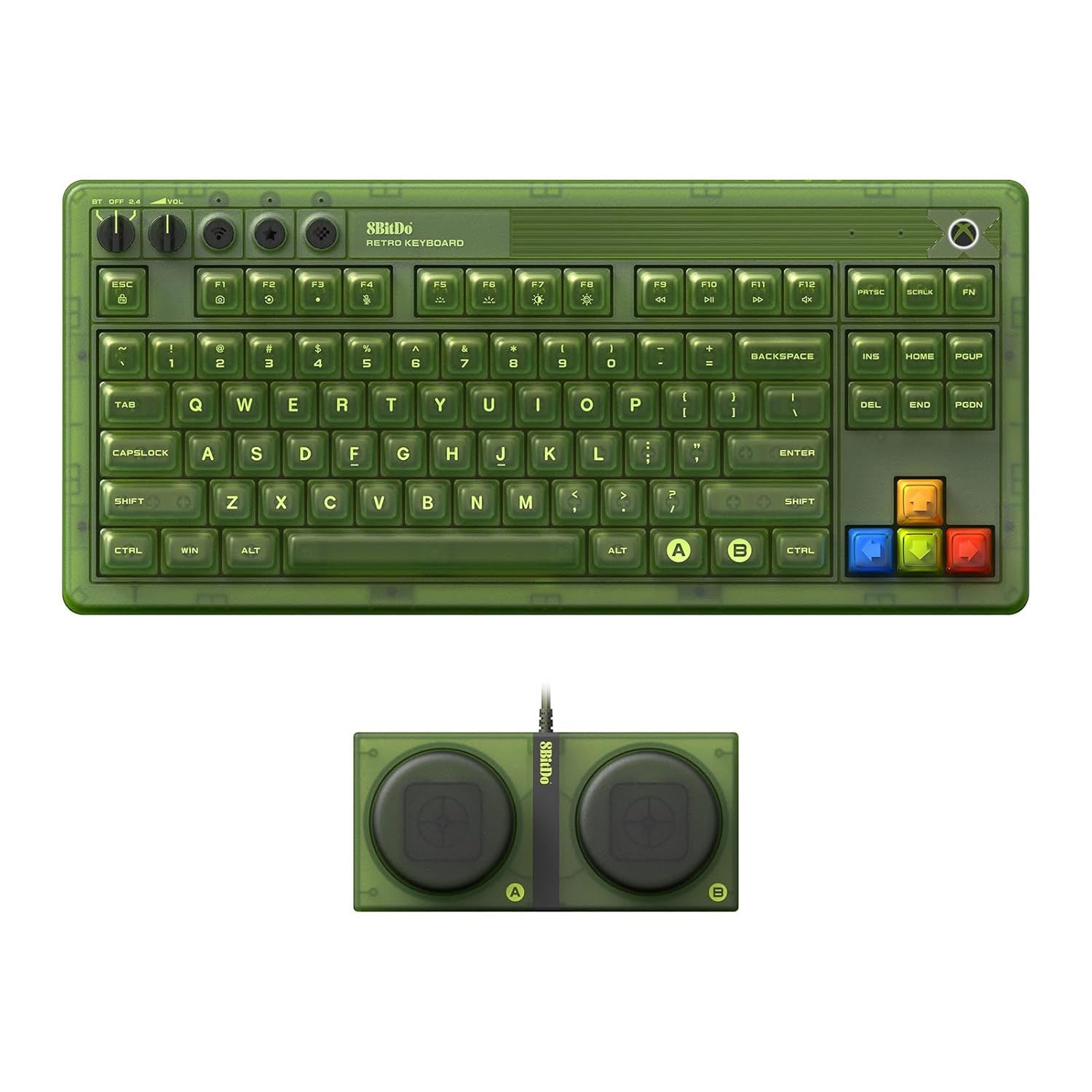 8BitDo Retro 87 Mechanical Keyboard - Xbox Edition