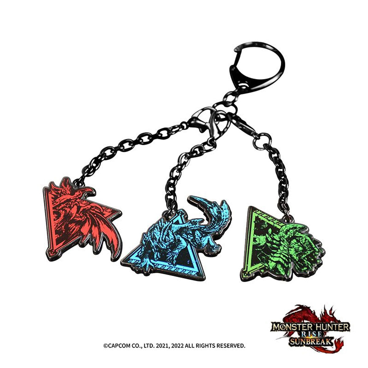 Monster Hunter Rise: Sunbreak Metal Keychain: Monsters