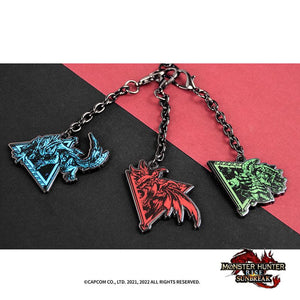 Monster Hunter Rise: Sunbreak Metal Keychain: Monsters