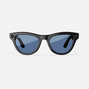 RayBan | Meta Skyler Smart Glasses - Shiny Black / Tint to Cerulean Blue Transitions