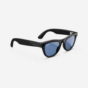 RayBan | Meta Skyler Smart Glasses - Shiny Black / Tint to Cerulean Blue Transitions