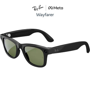 RayBan | Meta Wayfarer Smart Glasses - Shiny Black / G15 Green