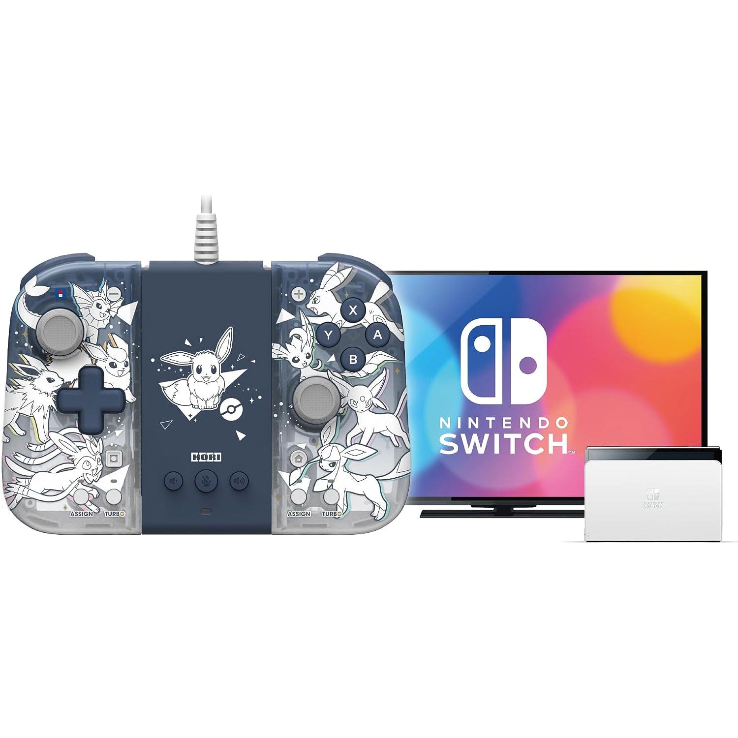 HORI Split Pad Compact Attachment Set (Eevee) for Nintendo Switch -  Officially Licensed By Nintendo and The Pokémon Company International