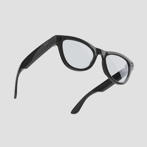 RayBan | Meta Skyler Smart Glasses - Shiny Black / Tint to Cerulean Blue Transitions